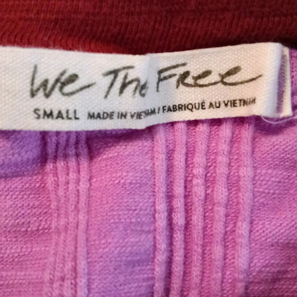 We The Free By Free People Cooper Tank Top Purple Racerback Size S - Picture 3 of 8